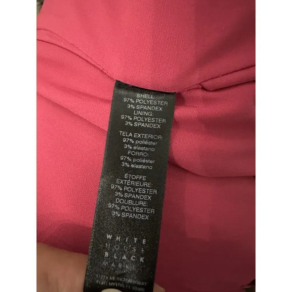 White House Black Market Plus Keyhole Choker Sorbet Shift Mini Dress 2 Petite - Picture 6 of 8